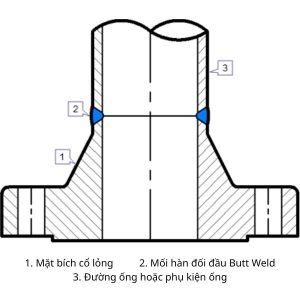 Chi tiết mặt bích cổ hàn