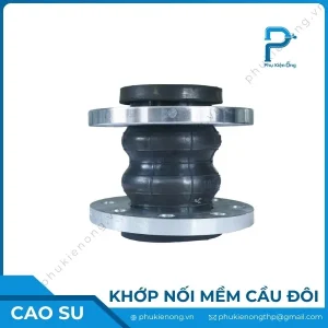Khớp nối mềm cao su cầu đôi | Nối ren, lắp bích