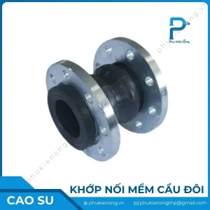 Khớp nối mềm cao su cầu đôi | Nối ren, lắp bích