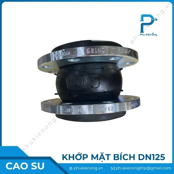 Khớp nối mềm cao su mặt bích DN125