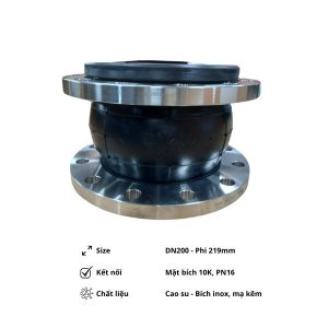 Khớp nối mềm cao su mặt bích DN200