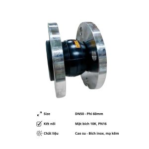 Khớp nối mềm cao su mặt bích DN50