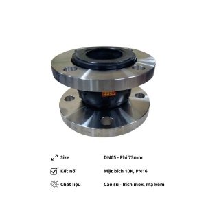 Khớp nối mềm cao su mặt bích DN65