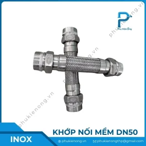 Khớp nối mềm inox DN50 lắp ren/ nối bích