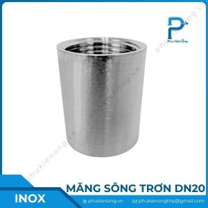 Măng sông ren trơn inox DN20