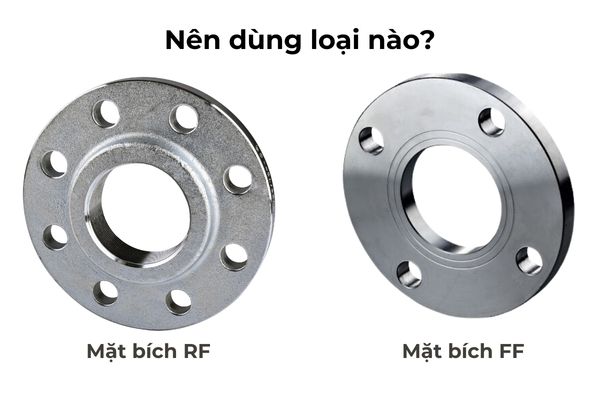 Mặt bích RF là gì? FF là gì? So sánh mặt bích RF và FF