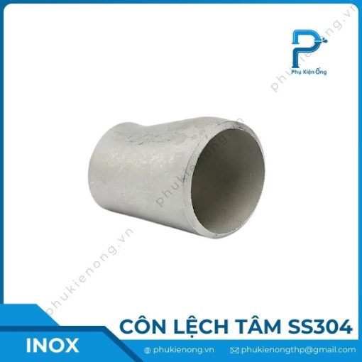 Côn thu lệch tâm inox 304