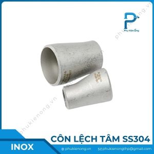 Côn thu lệch tâm inox 304