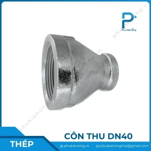 Côn thu ren mạ kẽm DN40