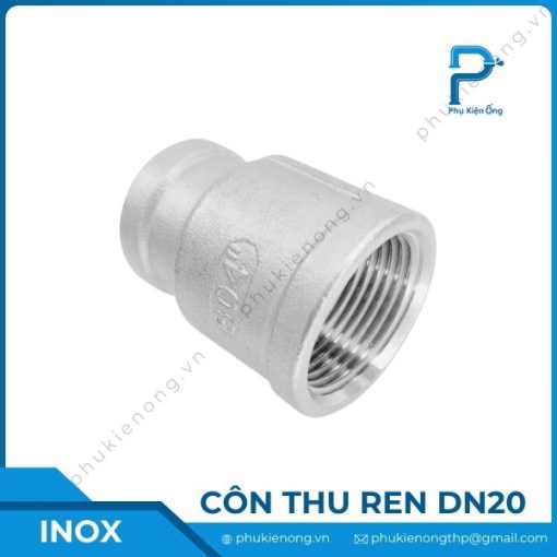 Côn thu ren inox DN20