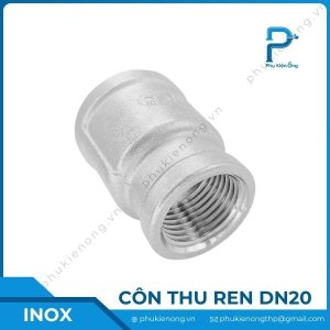 Côn thu ren inox DN20