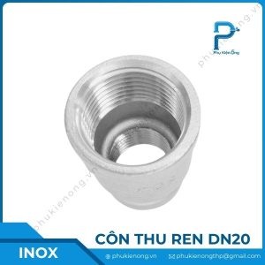 Côn thu ren inox DN20