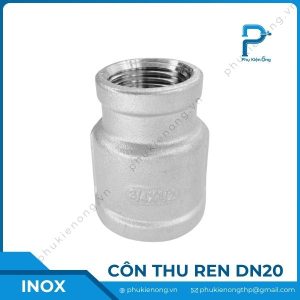 Côn thu ren inox DN20