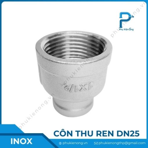 Côn thu ren inox DN25