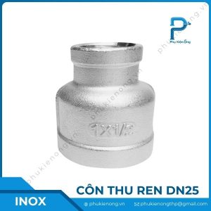 Côn thu ren inox DN25