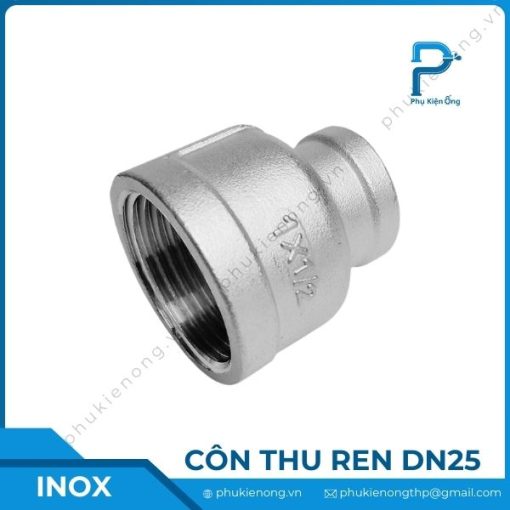 Côn thu ren inox DN25