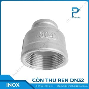 Côn thu ren inox DN32