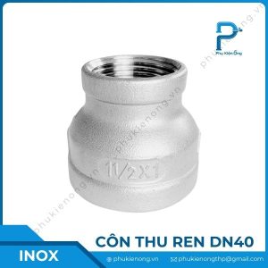 Côn thu ren inox DN40