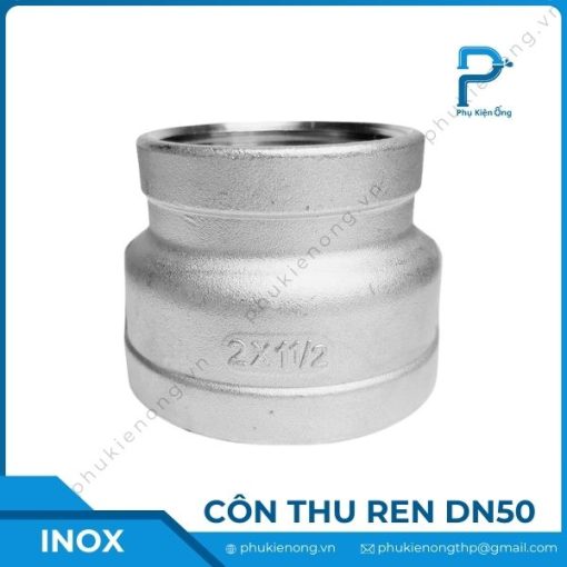 Côn thu ren inox DN50