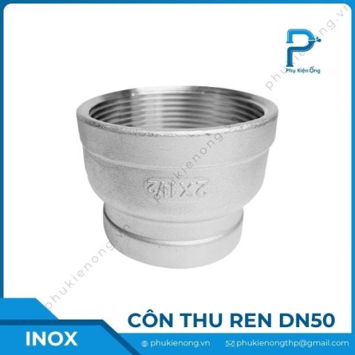 Côn thu ren inox DN50