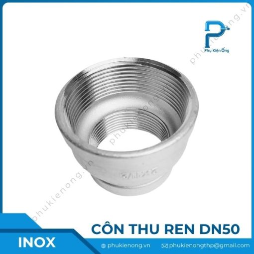 Côn thu ren inox DN50