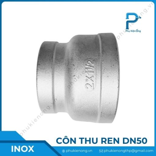 Côn thu ren inox DN50