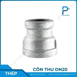 Côn thu ren mạ kẽm DN20