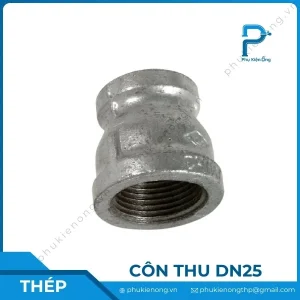 Côn thu ren mạ kẽm DN25