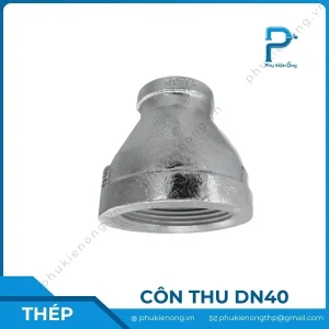 Côn thu ren mạ kẽm DN40