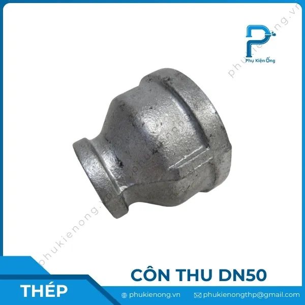 Côn thu ren mạ kẽm DN50