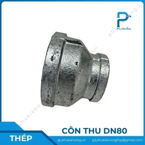 Côn thu ren mạ kẽm DN80