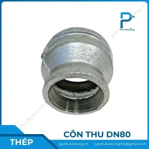 Côn thu ren mạ kẽm DN80