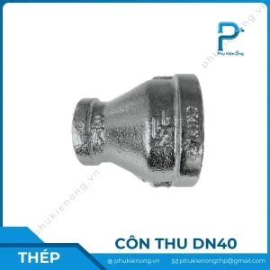 Côn thu ren mạ kẽm DN40