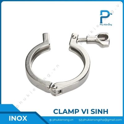 Clamp inox vi sinh | Cùm kẹp clamp vi sinh | Inox 304, 316