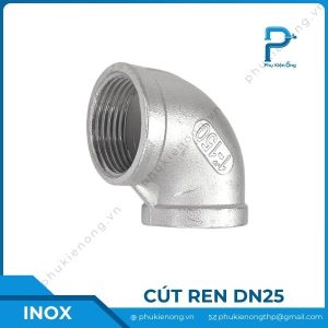 Cút ren inox DN25