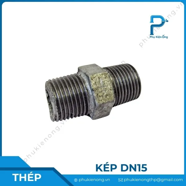 Kép ren mạ kẽm DN15