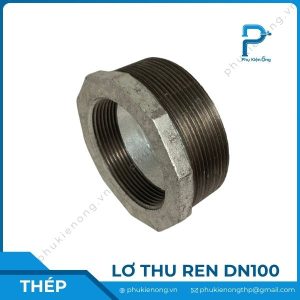 Lơ thu ren mạ kẽm DN100