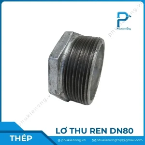 Lơ thu ren mạ kẽm DN80
