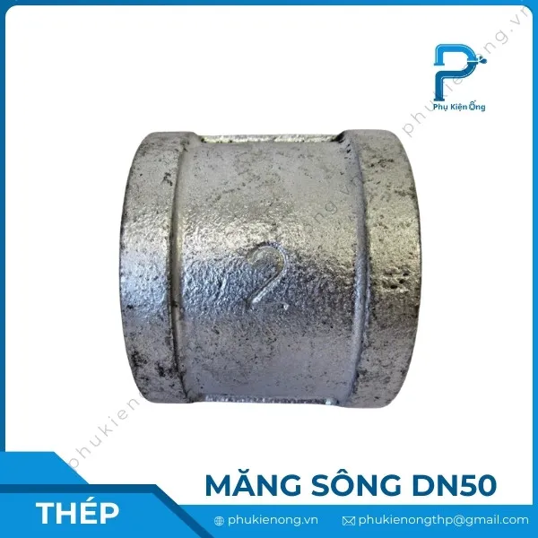Măng sông ren mạ kẽm DN50