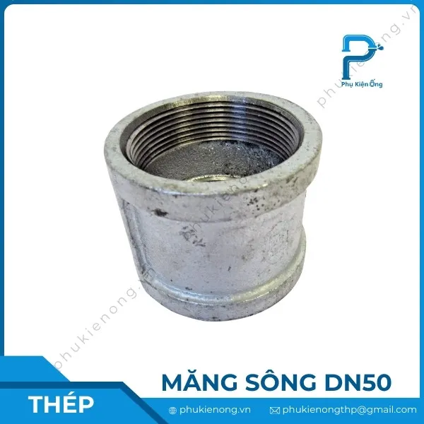 Măng sông ren mạ kẽm DN50