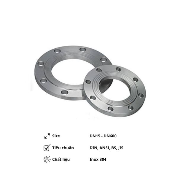 Mặt bích inox 304 | Bích rỗng - mù | BS, JIS,...