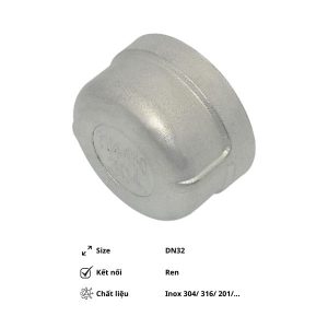 Nút bịt ren trong inox DN32