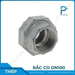 Rắc co ren mạ kẽm DN100