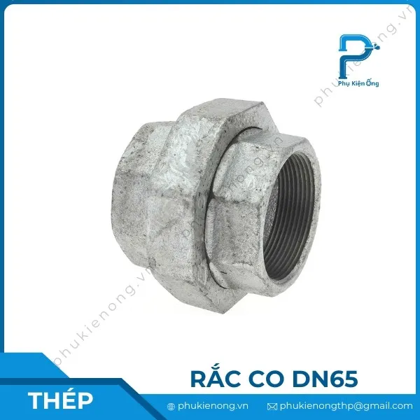 Rắc co ren mạ kẽm DN65
