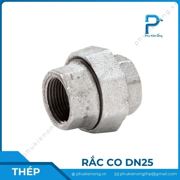 Rắc co ren mạ kẽm DN25