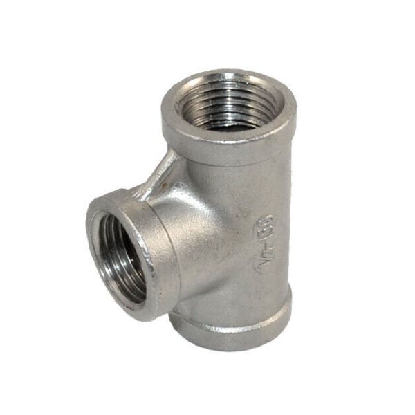 Tê ren inox DN15 | Tê giảm - Tê đều ren công nghiệp inox