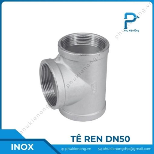 Tê ren inox DN50