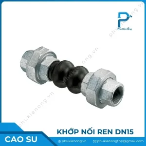 Khớp nối mềm cao su nối ren DN15