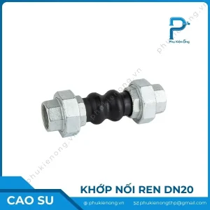 Khớp nối mềm cao su nối ren DN20