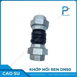 Khớp nối mềm cao su nối ren DN50
